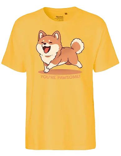 You're Pawsome - awesome, dog, shiba, hund, pun - Fairtrade T-Shirt