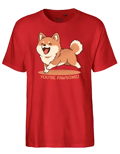 You're Pawsome - awesome, dog, shiba, hund, pun - Fairtrade T-Shirt