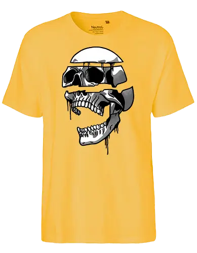 Falling apart - skull, schädel - Fairtrade T-Shirt