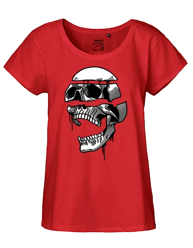Falling apart - skull, schädel - Fairtrade Girl Shirt