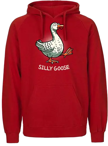 Silly goose - silly, goose, gans - Fairtrade Hoodie
