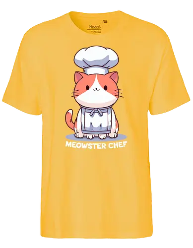 Meowster Chef - cat, katze, chef, Koch - Fairtrade T-Shirt