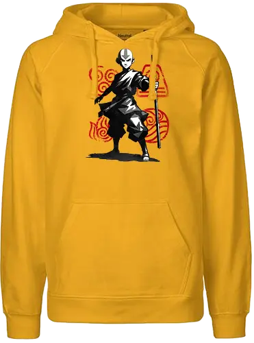 Sumi-e Elemental - elements, air, bender - Fairtrade Hoodie