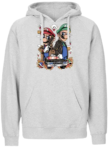 family business - gaming, mario, winchester, mashup - Fairtrade Hoodie