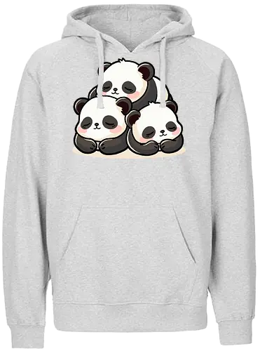 Panda Pals - panda, cute - Fairtrade Hoodie