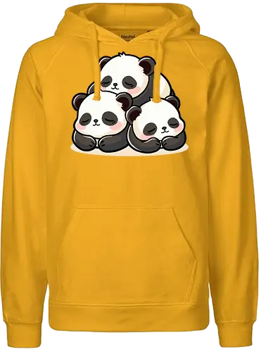 Panda Pals - panda, cute - Fairtrade Hoodie