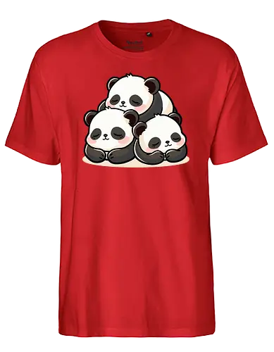 Panda Pals - panda, cute - Fairtrade T-Shirt