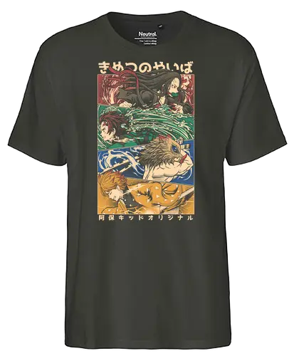 KNY Vintage Design - anime, manga, demon, slayer - Fairtrade T-Shirt