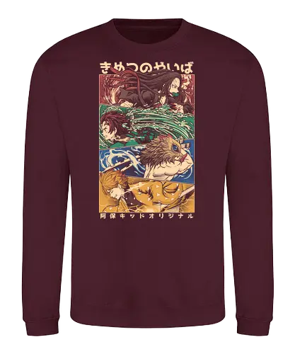 KNY Vintage Design - anime, manga, demon, slayer - Sweatshirt