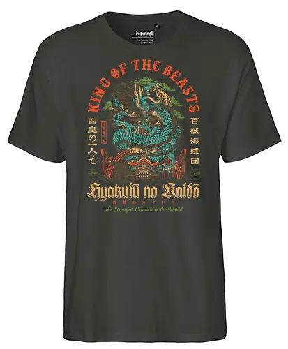 Hyakuju no Kaido - anime, manga, pirate - Fairtrade T-Shirt