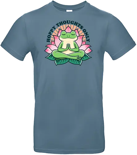 Hoppy thoughts only - Frog, meditation - Standard T-Shirt
