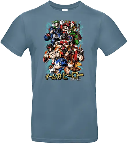 Nostalgic Heroes - retro, nostalgia, Video games, gaming - Standard T-Shirt