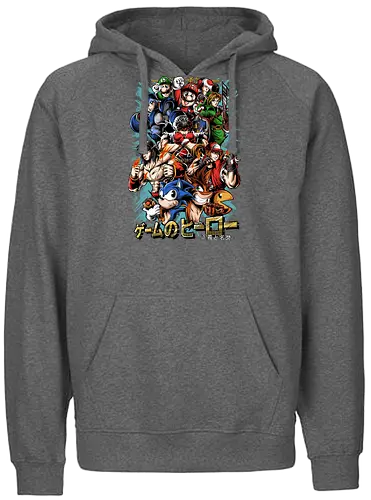 Nostalgic Heroes - retro, nostalgia, Video games, gaming - Fairtrade Hoodie