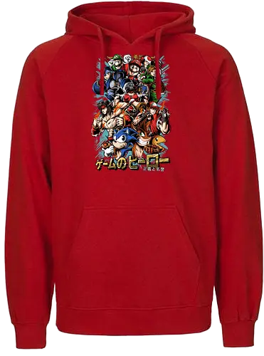 Nostalgic Heroes - retro, nostalgia, Video games, gaming - Fairtrade Hoodie