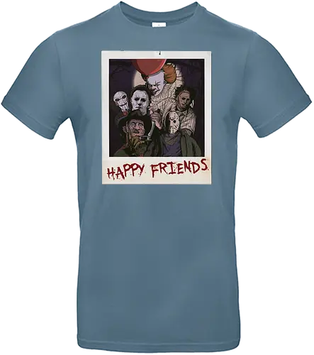 Happy Friends - friends, horror, slasher, Photography - Standard T-Shirt