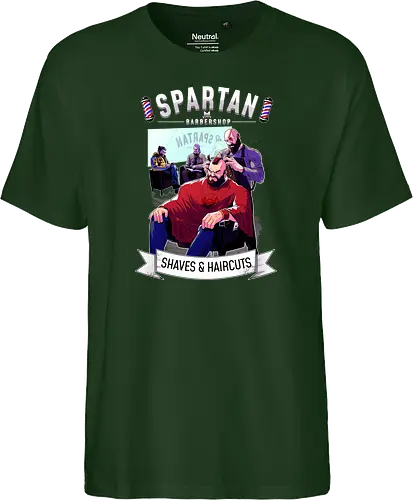 barber shop - spartaner, god, war, kratos - Fairtrade T-Shirt
