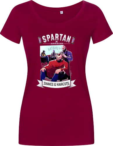 barber shop - spartaner, god, war, kratos - Damen T-Shirt