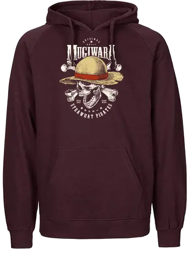 Realistic Mugiwara Jolly Roger - piece, pirate, skull, schädel - Fairtrade Hoodie