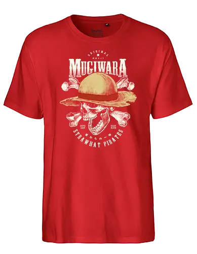 Realistic Mugiwara Jolly Roger - piece, pirate, skull, schädel - Fairtrade T-Shirt