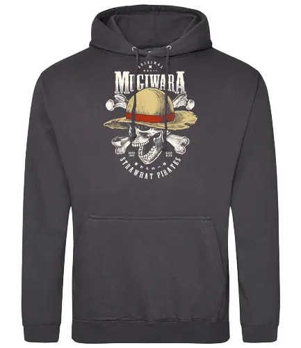 Realistic Mugiwara Jolly Roger - piece, pirate, skull, schädel - Standard Hoodie
