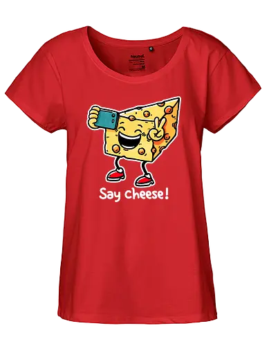 Say Cheese - cheese, käse, camera, Smile - Fairtrade Girl Shirt