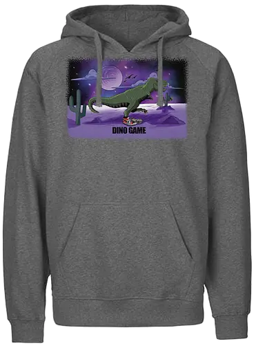 Dino Game - dinosaur, alien, space - Fairtrade Hoodie