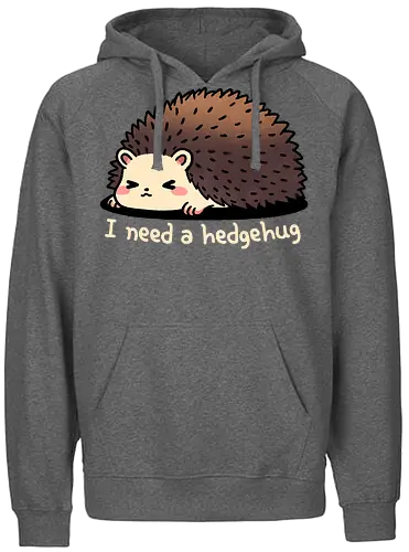 Hedgehug - igel, hug, umarmung, hedgehog - Fairtrade Hoodie