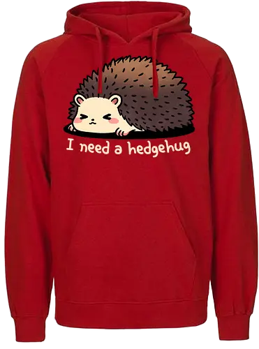 Hedgehug - igel, hug, umarmung, hedgehog - Fairtrade Hoodie