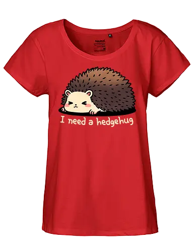 Hedgehug - igel, hug, umarmung, hedgehog - Fairtrade Girl Shirt