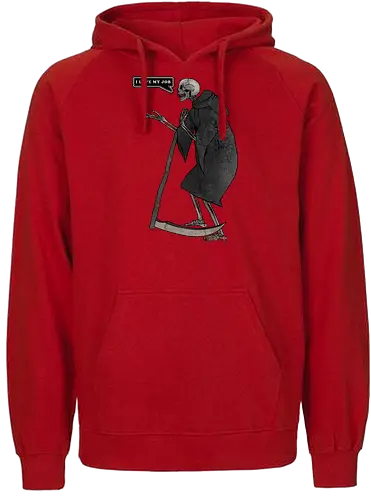 I love my job - skelett, skeleton, job, rper - Fairtrade Hoodie