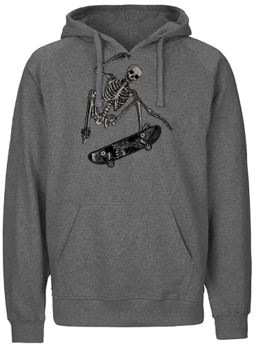 Skating Skele - Skating, skeleton, skelett - Fairtrade Hoodie