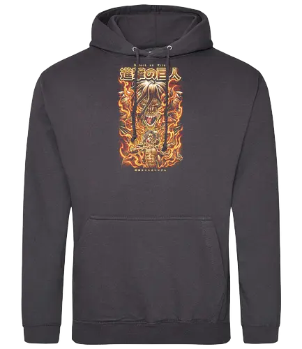 Titan Anime Metal Artwork - attack, titan, anime, manga - Standard Hoodie