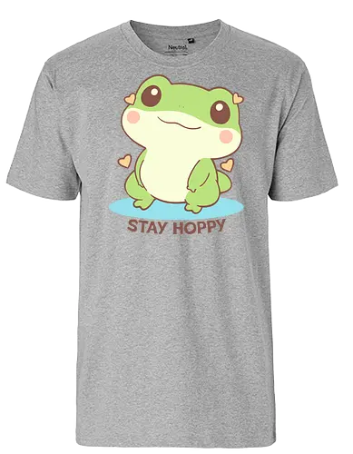 Stay hoppy - Frog, happy - Fairtrade T-Shirt