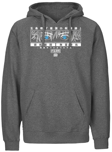Limitless Six Eyes - jujutsu, anime, manga, gojo - Fairtrade Hoodie