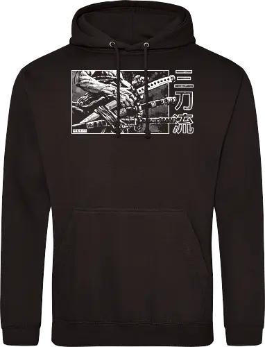 Santoryu - piece, pirate, Zoro, samurai - Standard Hoodie