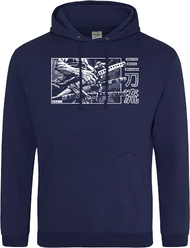 Santoryu - piece, pirate, Zoro, samurai - Standard Hoodie