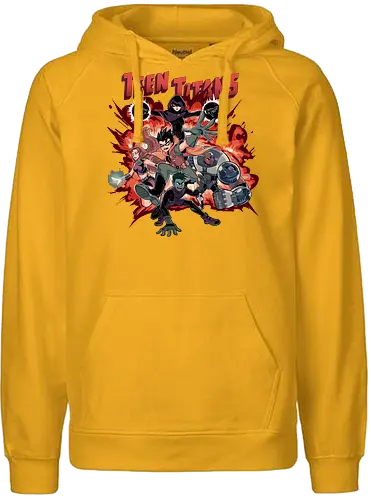 TITANS IN ACTION - titan, cartoon, hero - Fairtrade Hoodie