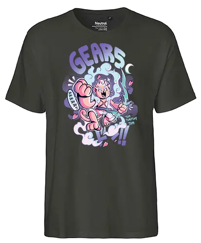 Gr Cat 5 - cat, katze, piece, pirate, anime, manga - Fairtrade T-Shirt