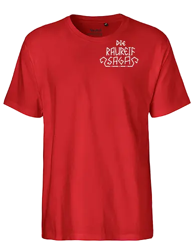 Die Raureif Saga - Schriftzug - die raureif saga, hörspiel, fantasy - Fairtrade T-Shirt