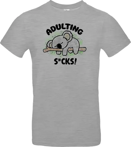 Adulting s*cks! black