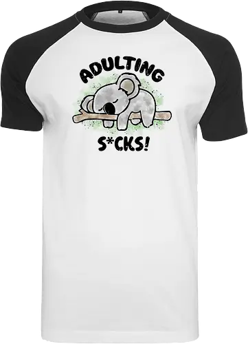 Adulting s*cks! black