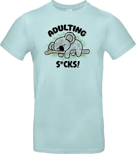 Adulting s*cks! black