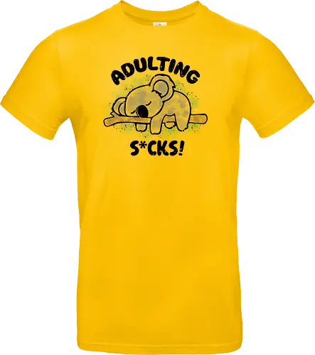 Adulting s*cks! black