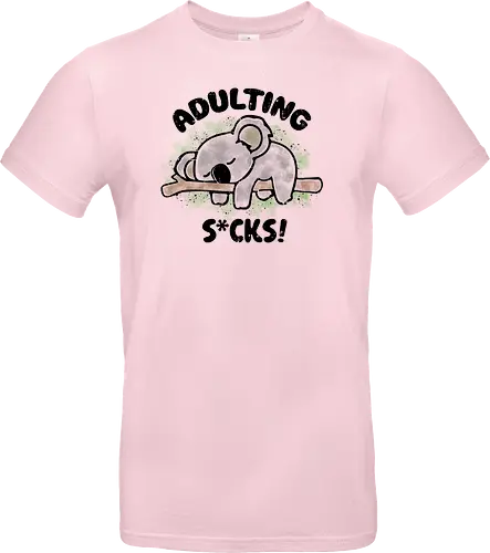 Adulting s*cks! black