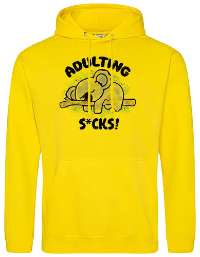 Adulting s*cks! black