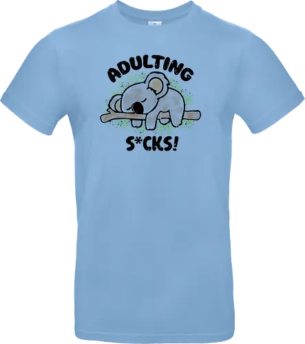 Adulting s*cks! black