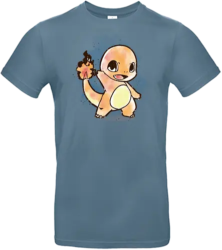 Watercolor Dragon - pocket, monster, starter, feuer - Standard T-Shirt