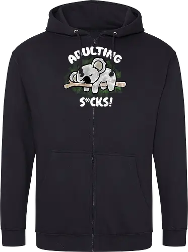 Adulting s*cks! white