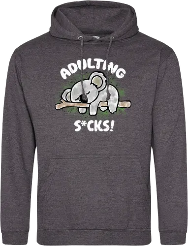 Adulting s*cks! white