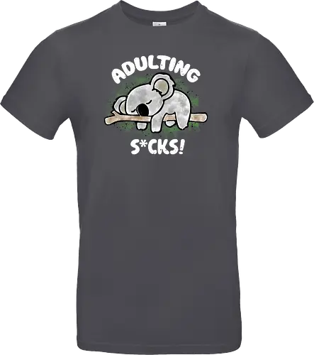 Adulting s*cks! white
